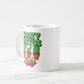 Verrückte Kaktus-Dame – Geschenk für Pflanzenmütte Kaffeetasse (Vorderseite Links)