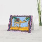 Verrückte Kamel-Gruß-Karte Karte (Rückseite)