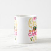 Verrückte Kamera-Dame Fotografin Fotografie Kaffeetasse (Mittel)