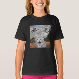 Verrückte Kätzchen haben Spaß Surrealistische Illu T-Shirt
