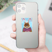 Verrückte Katze Aufkleber (Telefon)