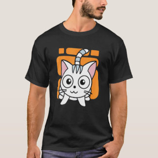 Verrückte Katze Kinder Katze T-Shirt