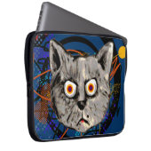 verrückte Katze ~ seltsames Mäuse Laptopschutzhülle (Vorne Rechts)