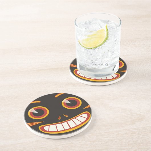 Verrückte Katze Untersetzer (Seite)