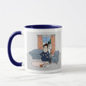 "Verrückte Katzen-Dame" (2011) Tasse (Links)