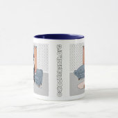 "Verrückte Katzen-Dame" (2011) Tasse (Zentrum)