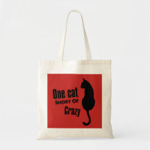 Verrückte Katzen-Dame Funny Meow Tote Bag