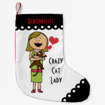 Verrückte Katzen-Dame
