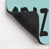 Verrückte Katzen-Dame Mousepad (Ecke)