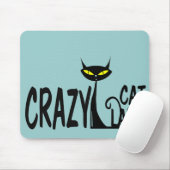 Verrückte Katzen-Dame Mousepad (Mit Mouse)