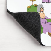 Verrückte Katzen-Dame Mousepad (Ecke)