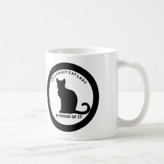 Verrückte Katzen-Dame Mug Kaffeetasse