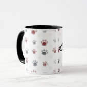 Verrückte Katzen-Dame Tasse (Vorderseite Links)
