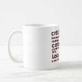 Verrückte Katzen-Damen-Tasse Kaffeetasse (Links)