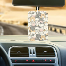 Verrückte Katzen Muster Auto