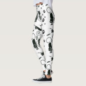 verrückte Katzendame Leggings (Links)