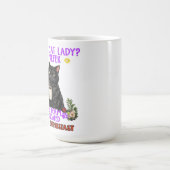 verrückte Katzenlady? Kaffeetasse (Mittel)
