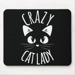 Verrückte Katzenlady Lustige Fellmutter Muttertag  Mousepad