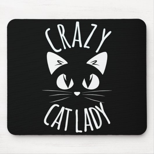 Verrückte Katzenlady Lustige Fellmutter Muttertag  Mousepad (Vorne)