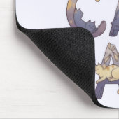 Verrückte Katzenlady Mousepad (Ecke)
