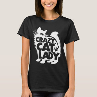 Verrückte Katzenlady T-Shirt