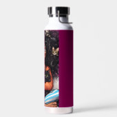 Verrückte Katzenlady  Trinkflasche (Links)