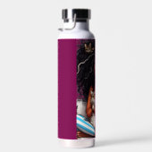Verrückte Katzenlady  Trinkflasche (Rechts)