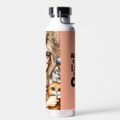 Verrückte Katzenlady Trinkflasche (Links)
