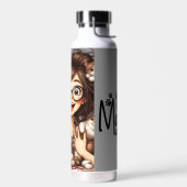 Verrückte Katzenlady  Trinkflasche (Links)