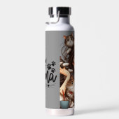 Verrückte Katzenlady  Trinkflasche (Rechts)