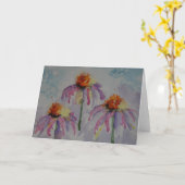 Verrückte Kegel-Blumen-Anmerkungs-Karte Karte (Gelbe Blume)