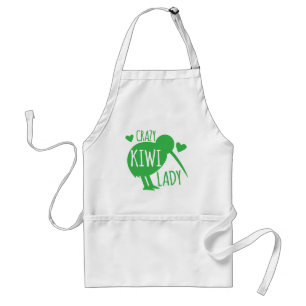 Verrückte Kiwi-Dame Schürze