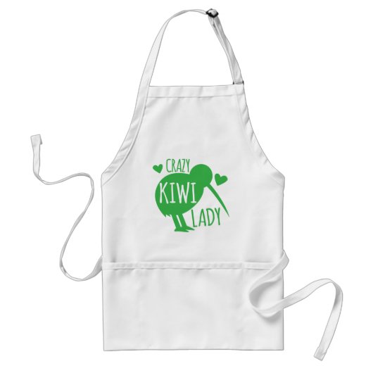 Verrückte Kiwi-Dame Schürze (Vorne)