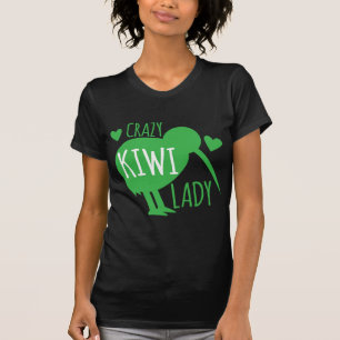 Verrückte Kiwi-Dame T-Shirt