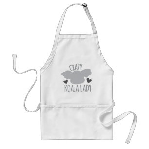Verrückte Koala-Dame Schürze