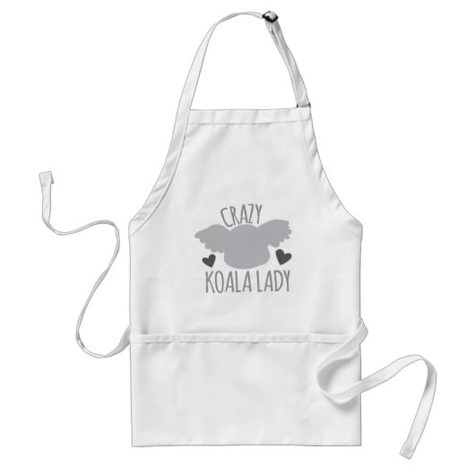 Verrückte Koala-Dame Schürze (Vorne)