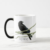 Verrückte Krähen-Dame Mug Verwandlungstasse (Links)