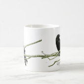 Verrückte Krähen-Dame Mug Verwandlungstasse (Mittel)