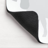 Verrückte Kuh-Dame Mousepad (Ecke)