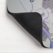 Verrückte Kuh Mousepad (Ecke)