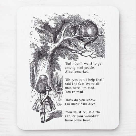 Verrückte Leute Mousepad (Vorne)