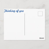 verrückte Linien auf warmen Hintergrund skurril Postkarte (Rückseite)