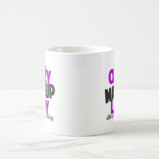 Verrückte Make-updame Coffee Mug Kaffeetasse (Mittel)