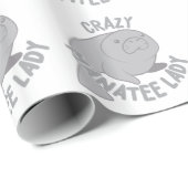 Verrückte Manatis-Dame Geschenkpapier (Rolleneckpunkt)