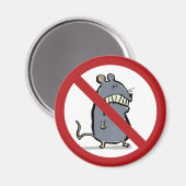 verrückte Maus: Verboten! Magnet (Vorderseite/Rückseite)