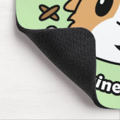 Verrückte Meerschweinchen-Frau Mousemat Mousepad (Ecke)