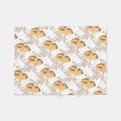 verrückte Meerschweinchendame Fleecedecke (Vorderseite (Horizontal))
