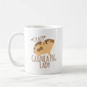 verrückte Meerschweinchendame Kaffeetasse (Links)