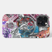 Verrückte Mischung iPhone Hülle (Rückseite (Horizontal))