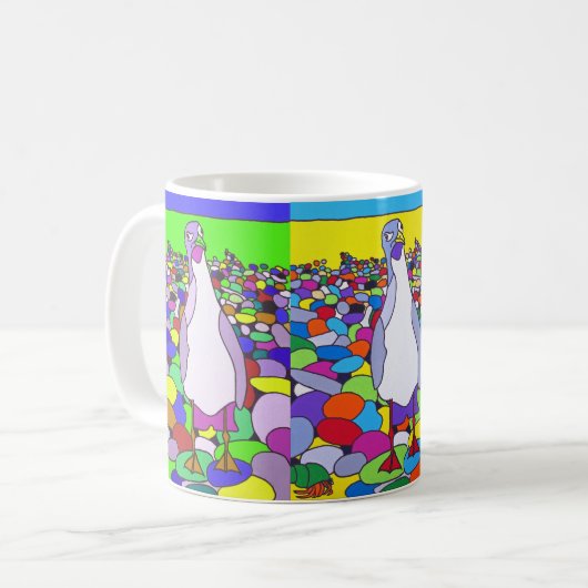 Verrückte Möve 2 Kaffeetasse (Vorderseite Links)